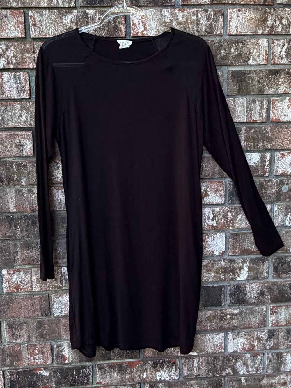 Yelete Black Long-Sleeve Midi Dress